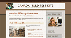 Desktop Screenshot of canadamoldtestkits.com